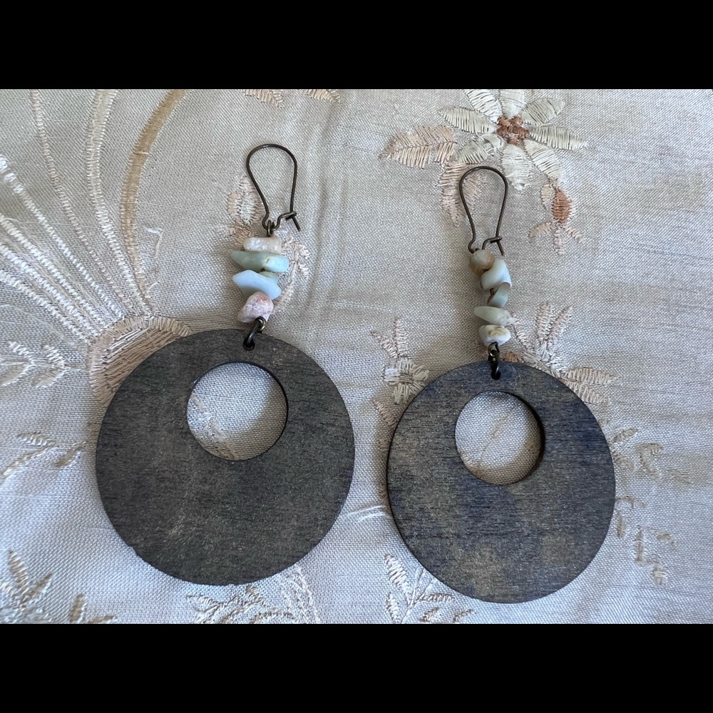 Handmade Wood Boho Earrings